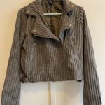 These Three Boutique Corduroy Moto Olive Green Jacket Photo 0