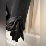 Nikki Silk Elegant Black Women's Blazer Bow Accents Photo 3