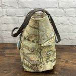 Sakroots  Artist Circle Tote One World Beige Satchel Handbag Large With Elephant Photo 3