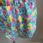 VTG Axiom Floral Teddy Romper One Piece Lingerie Adjustable Straps Sz Large Pink Photo 5