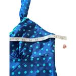 Gilligan & O'Malley Blue Polka Dot Night Gown Slip Adjustable Straps Lace Trim L Size L Photo 6