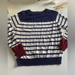 E.M Striped Sweater White Photo 5