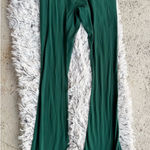 NWOT Free people movement Deep Green Activewear Pants flare leg with slit size L Size L Photo 0