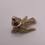 Signed Avon Bird Brooch Tack Pin Gold Tone Photo 2