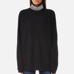 Alexander Wang Crystal Turtleneck Turtleneck Pullover Sweater Black Photo 10