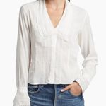 Reformation Vivi Cotton Voile White Blouse Top Size 0 Photo 0