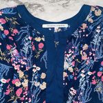 Collective Concepts Collective Concept Blouse Navy Floral Signed Sleeves Women S Cottagecore Summer Photo 1