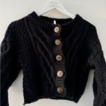 Free People Bonfire Black Cardigan S Photo 6