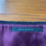 Elie Tahari 100% Silk Red w/Black Overlay Dark Romantic Whimsy Goth Dress 6 Photo 12