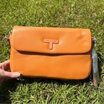 Tahari  Vegan leather orange every day use purse / bag / shoulder bag​ Photo 8