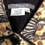 Maggy L., Vintage Safari Animal Print Lightweight Quilted Silk Jacket, Size 8 Photo 3