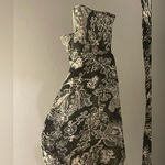 Apostrophe  Woman black white floral lace print blouse top shirt 18W Photo 4