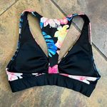 PINK - Victoria's Secret PINK Victoria’s Secret Black Floral Tropical Twist Keyhole Sports Bra XS Photo 7