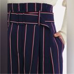 Derek Lam  10 Crosby Blue Navy Striped Satin Culottes Pants Size 00 Photo 7