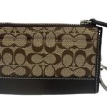 Coach Brown Signature Canvas Cardholder / Coin Purse with Keychain Photo 1
