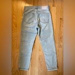 H&M &Denim Boyfriend Low Waist Ripped Jeans, Blue, Light Wash, Size US 2, EUC Photo 1