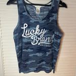 Lucky Brand 💙 California Blue Camo Fitted Tank Top Photo 3