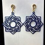 Handmade The Garden Bloom Blue Earrings Photo 0