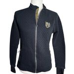 Vegas Golden Knights Quilted Full Zip Jacket Medium Black Pockets Embroidered Photo 0