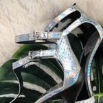 Brian Atwood Metallic Snake print Strappy Laetitia Stiletto Sandals 8.5 Photo 6