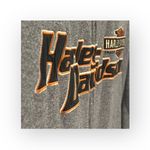 Harley Davidson Harley-Davidson® ⍟ Logo Fleece Zipper Sweatshirt Track Jacket ⍟ Heather Black L Photo 4