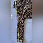 Leopard Print Robe Cozy house Full Zipper Two Pockets Lounger Wear Size 2 Brown Photo 10