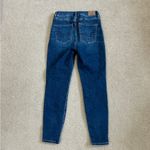 American Eagle next level stretch curvy high rise jeggings in solid blue jeans Photo 2