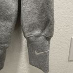Nike  off shoulder v neck gray oversized sweater  Photo 1