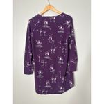 Soma Nightshirt Small Short Gown Pajama Nightgown Purple Wine Champagne Fun Photo 2