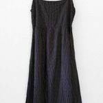 Volcom  Black White Polka Dot Smock Sleeveless Midi Dress Size XS Photo 0