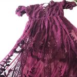 Dainty Hooligan ✨ HP✨Maroon wine red maxi dress with lace overlay✨ Photo 7