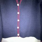 Talbots Ribbed Faux Pearl Button Front Cardigan Sweater Photo 2