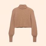Reformation  Luisa Cropper Cashmere Sweater (Camel) Photo 0
