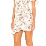 MINKPINK Green and Pink Floral Mini Dress Size Medium Wedding Guest Dress Photo 2