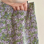 American Eagle Outfitters Stretch Floral Mini Skirt, Purple and Green, Size 4 Photo 7