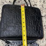 Karl Lagerfeld  Womens Embossed‎ Logo Maybelle Satchel Crossbody Black Medium NWT Photo 10
