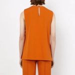 ZARA  Orange top with side buttons size XS Photo 3