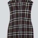 Plaid Dress Brown Photo 1