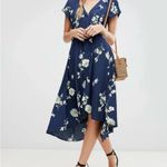 Free People Lost in You Midi Dress in Navy Photo 6