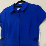 Shelby & Palmer  women’s size 8 vibrant blue button front dress cutout sides NWT Photo 2