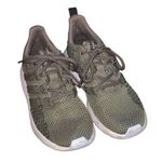 Adidas  Questar Flow Men 6.5 Women 8 Shoes US Khaki Green White Foam Sneakers Photo 4