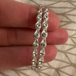 Matte Silver Earrings + Stacking Ring Photo 3