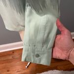 Silence + Noise Sage Green Print Button Down Long Sleeve Blouse Photo 6