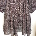 Banana Republic Womens Dress Size XS Tunic Babydoll Brown Puff Sleeve Mini Fall Photo 4