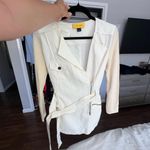 St. John collection cream wrap zip up lightweight jacket 4 Photo 15