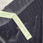 White Stag  Black Velvet Crop Pants Ultra Wide Leg Boho Stretchy Capri M Medium Photo 4