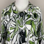 Vertigo Paris Vertigo Paris Cropped Jacket L Multicolor Button Up 3/4 Sleeve Lightweight Photo 1