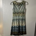 Gabby Skye  Multicolor‎ Ikat Print Sleeveless Fit & Flare Dress Photo 2