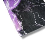 Jaded London  Womens Black Purple Lightning Print Jeans W30 Photo 6