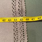 Cashmere Scarf, Shawl, wrap, lavender grey, crochet edges. 91” x 25”‎ Purple Photo 4
